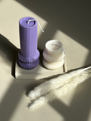 Column Pillar Decorative Modern Geometric Funky Figure Candle