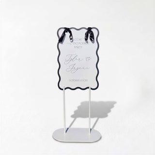 Wooden Sign Stand • Modern Wedding & Event Holder