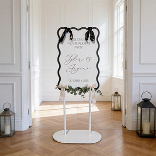 Wooden Sign Stand • Modern Wedding & Event Holder
