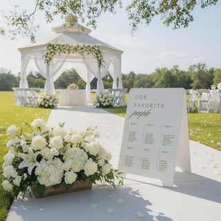 A Frame Wedding Sign, Welcome Seating Chart Display | MDF | Double Sided Modern Custom Decor