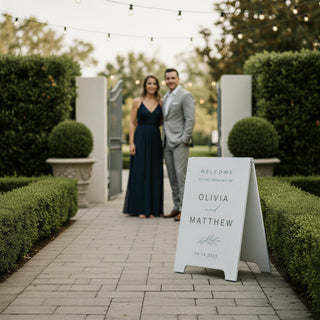 A Frame Wedding Sign | Double Sided Mdf Welcome Plaque | Modern Event Decor | Custom Message