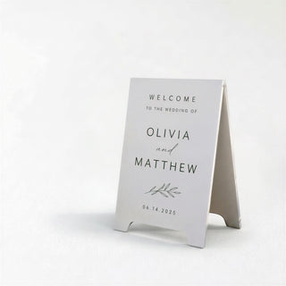 A Frame Wedding Sign | Double Sided Mdf Welcome Plaque | Modern Event Decor | Custom Message