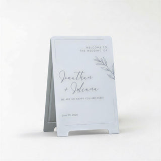 Customizable A-Frame Event Sign – Double-Sided Acrylic or Plywood for Weddings & Parties