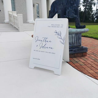A Frame Wedding Sign, Customizable Event Display | MDF | Double Sided, Welcome Or Seating Chart