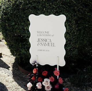 Wedding Stand, Wooden Sign Holder | Freestanding Display Base | 24 In Wood | Minimalist Event