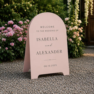 A Frame Wedding Sign, Double-Sided MDF Welcome Display | Customizable | Reception Directory
