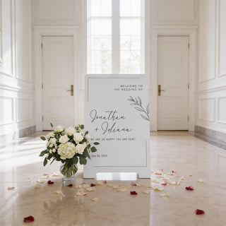 A Frame Wedding Sign, Customizable Event Display | MDF | Double Sided, Welcome Or Seating Chart