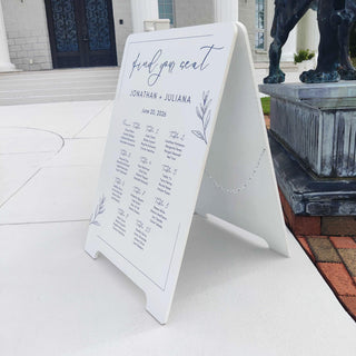 A Frame Wedding Sign, Customizable Event Display | MDF | Double Sided, Welcome Or Seating Chart