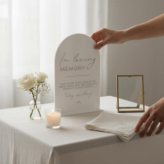 Acrylic In Loving Memory Sign • Memorial Table Sign for Weddings