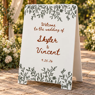 Wedding Directional Sign A Frame, This Way Sign, Reception Table Sign, Custom Wedding Arrow Sign, Sandwich Board Sign