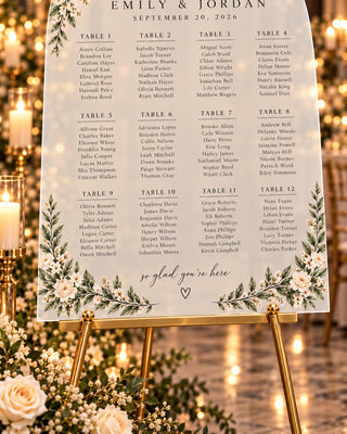 Entrance Sign | Arch Seating Chart, Acrylic Custom Guest List - Modern Reception Decor Accent