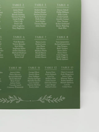 Acrylic Arch Wedding Seating Chart, Custom Table Plan Sign