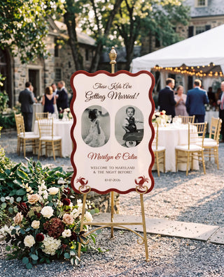These Kids Are Getting Married Photo Wedding Welcome Sign, Wavy Acrylic